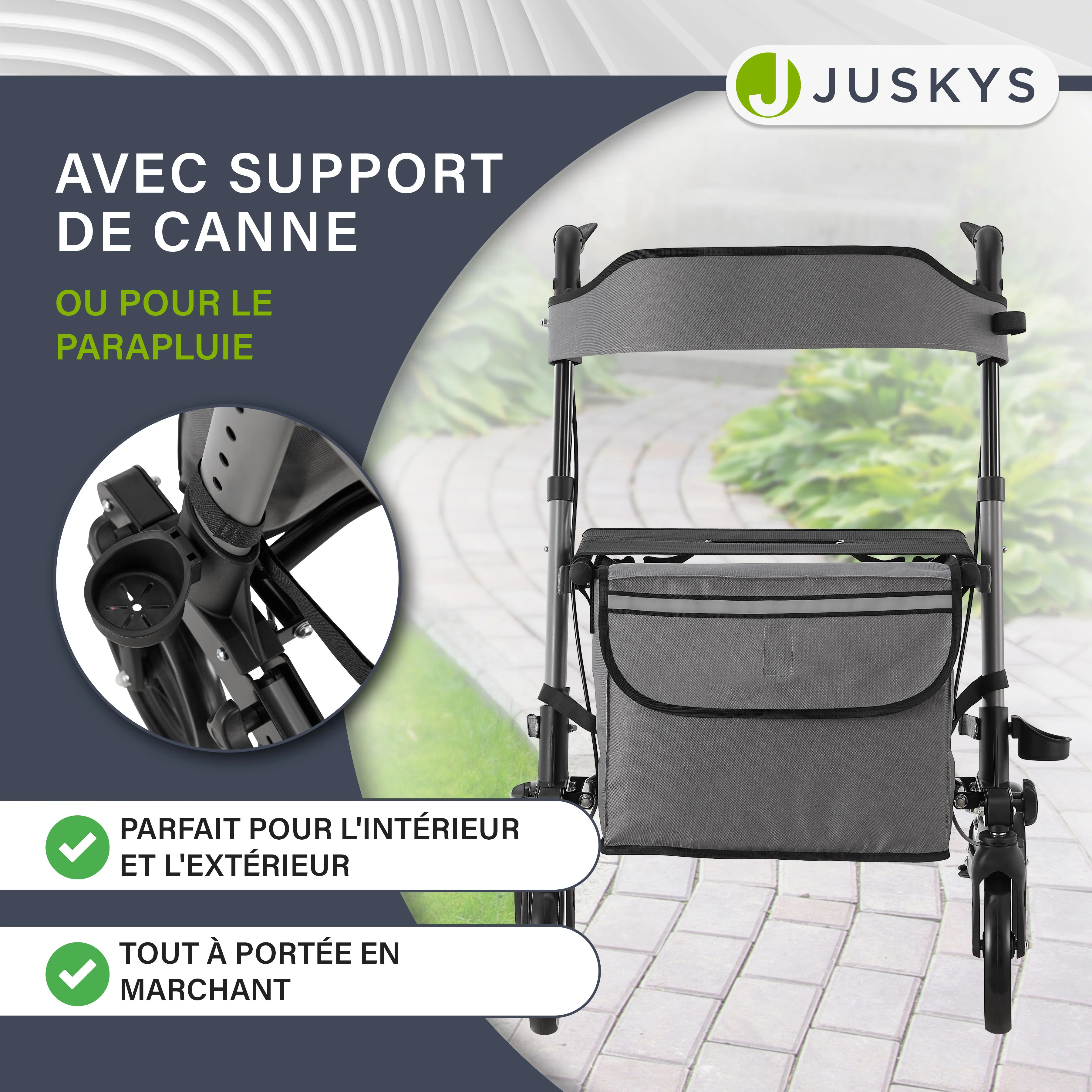 Aluminium Rollator Vital mit Sitz - Image 64