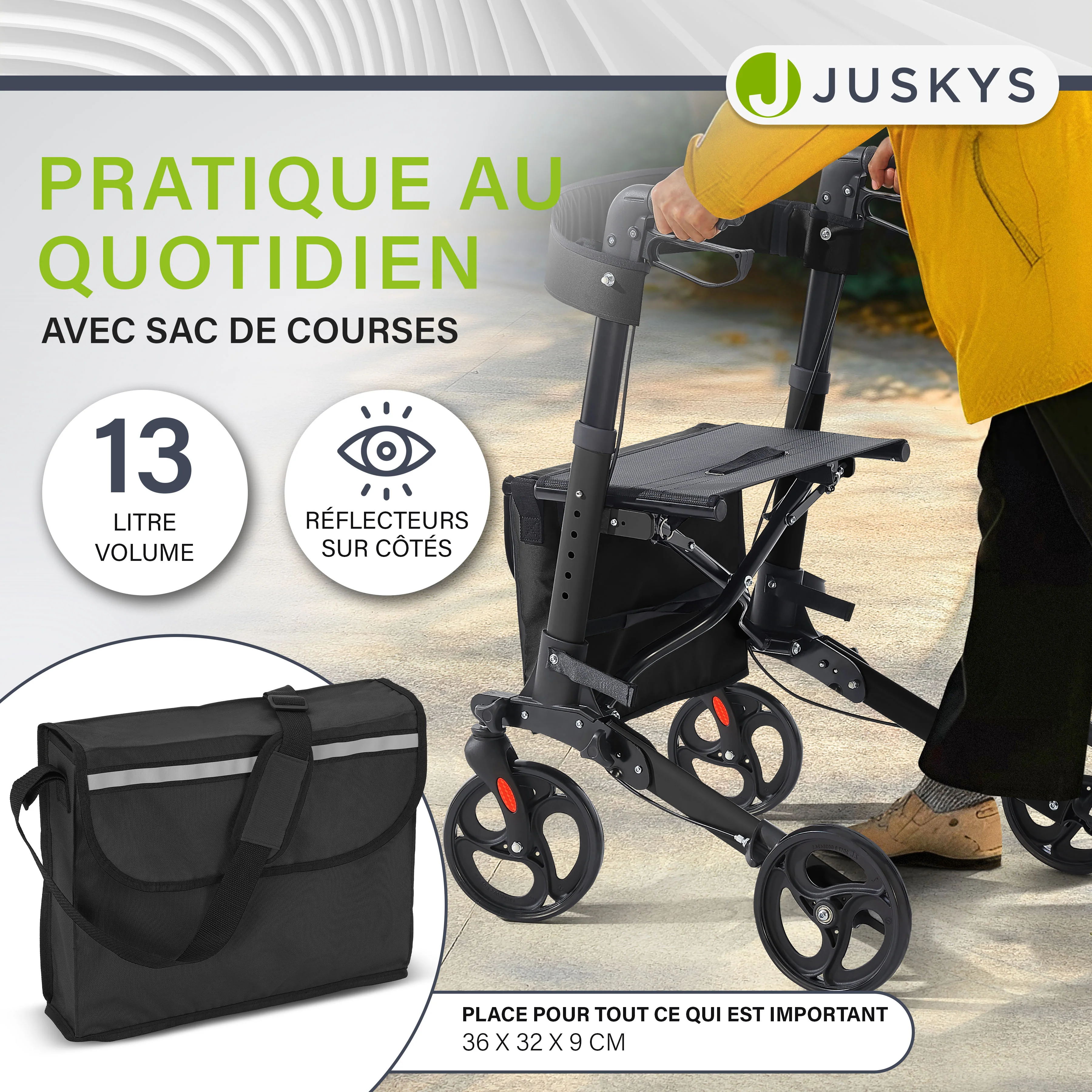 Aluminium Rollator Vital mit Sitz - Image 75