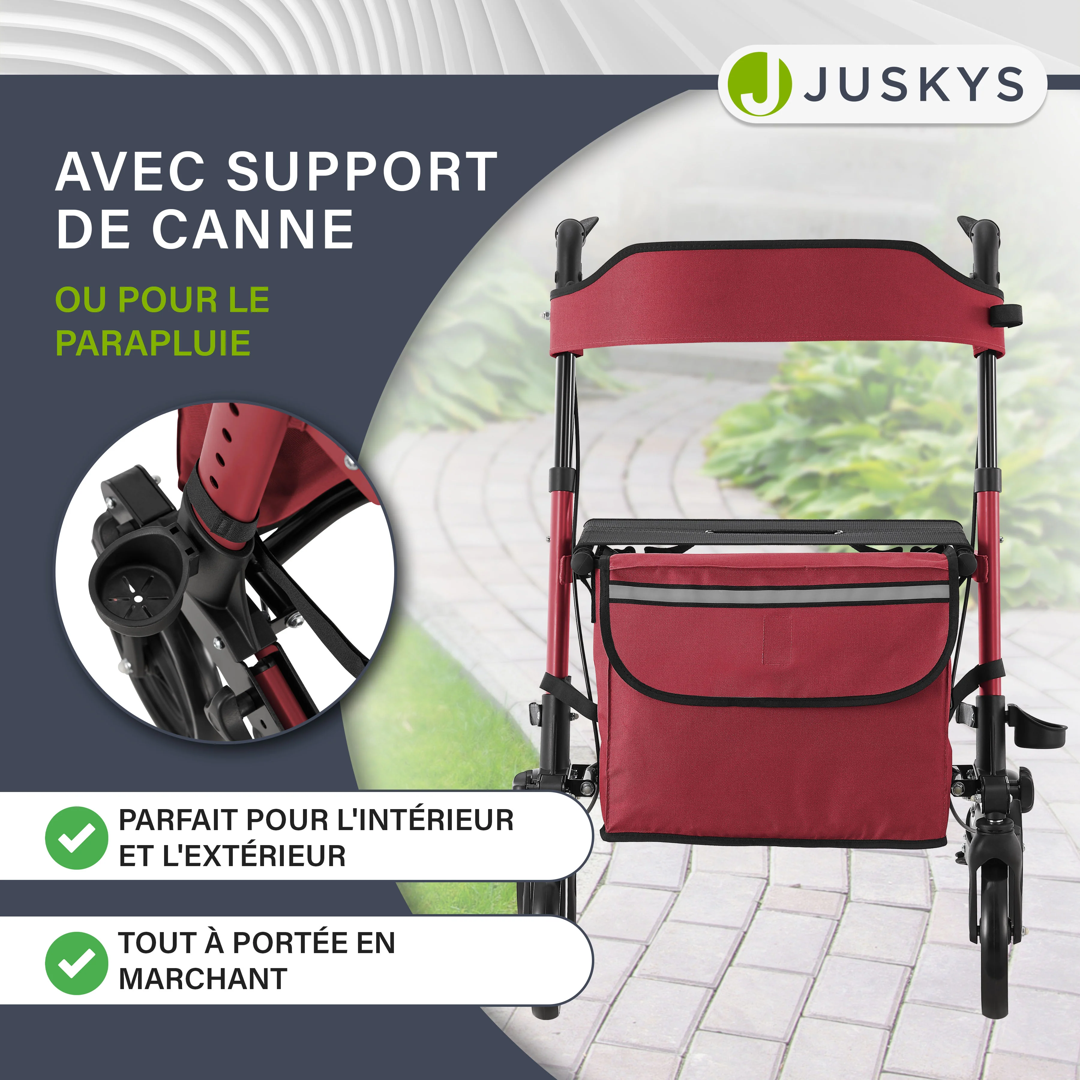 Aluminium Rollator Vital mit Sitz - Image 80
