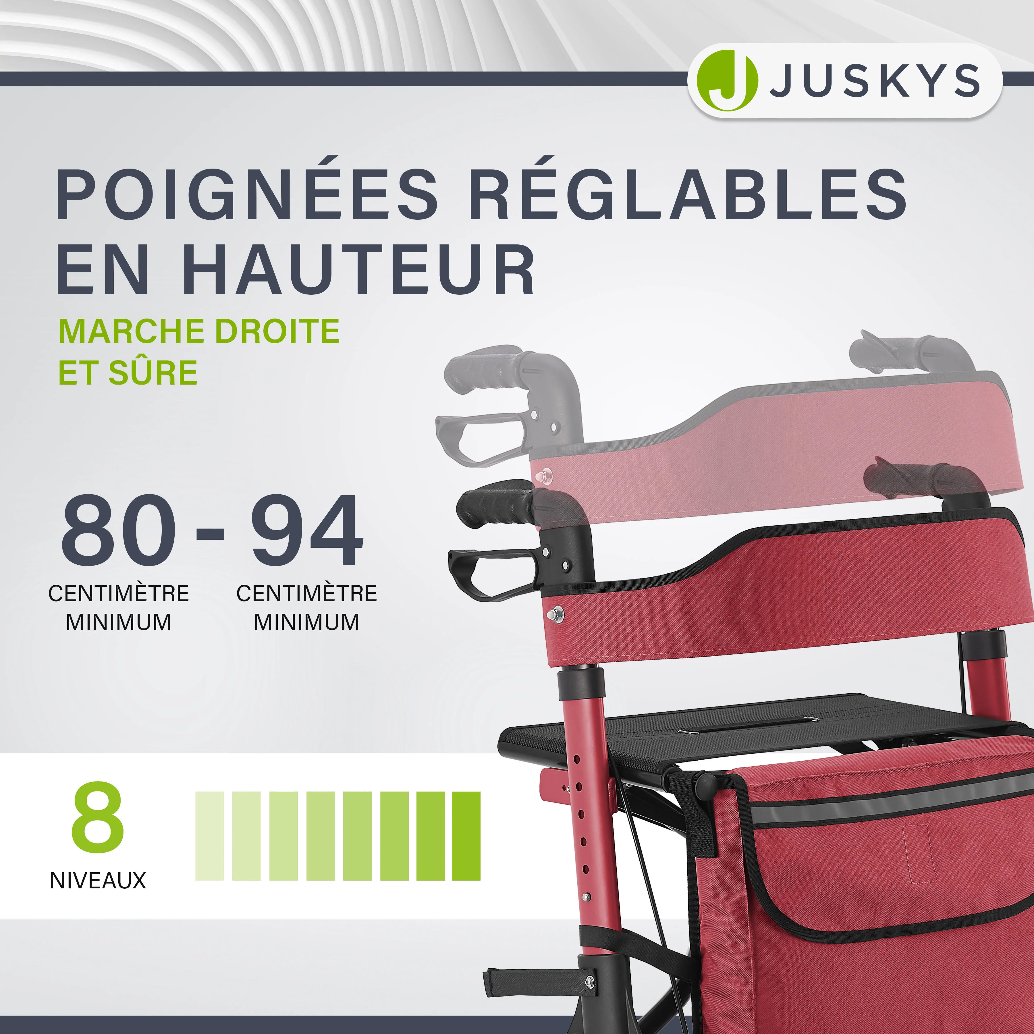 Aluminium Rollator Vital mit Sitz - Image 84