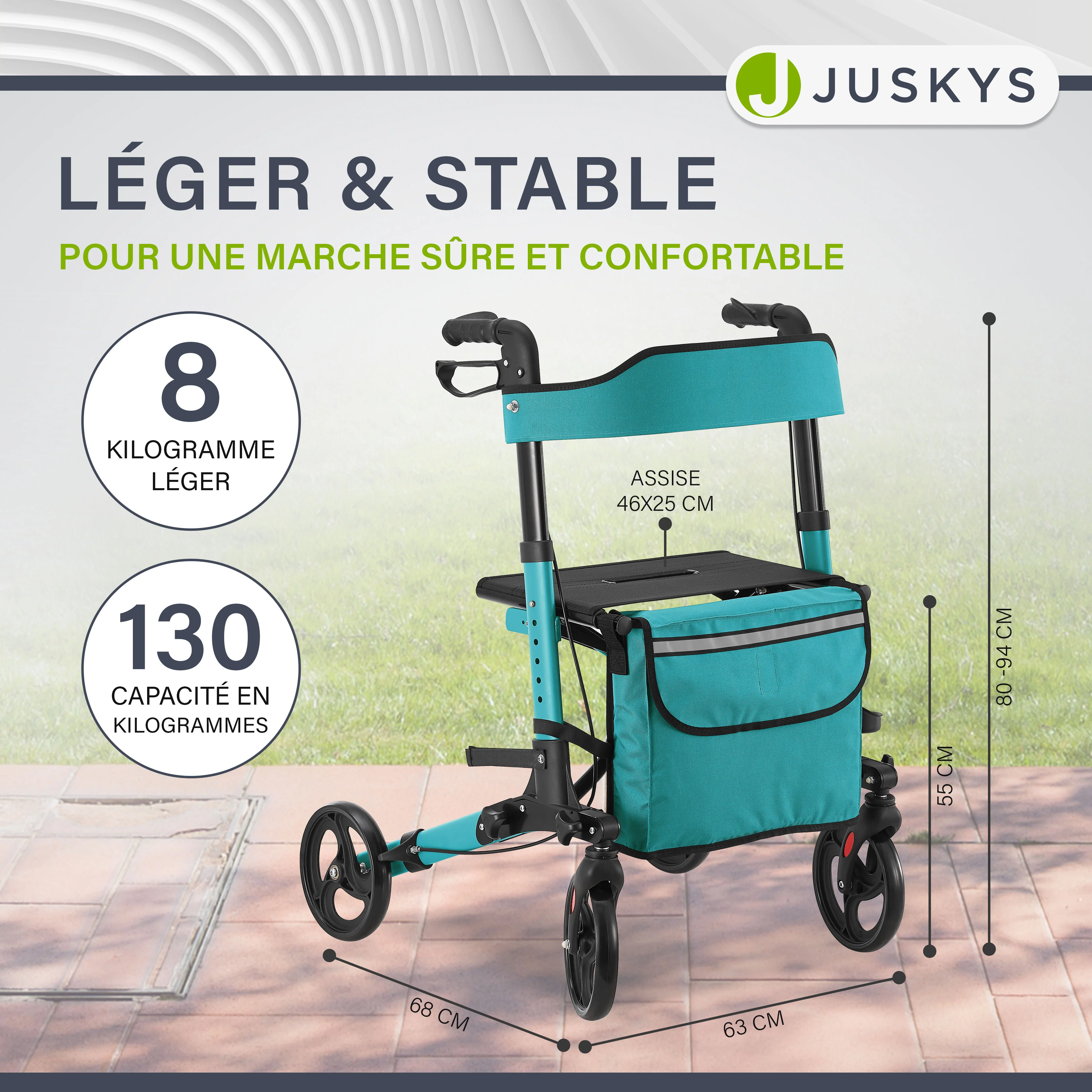 Aluminium Rollator Vital mit Sitz - Image 86