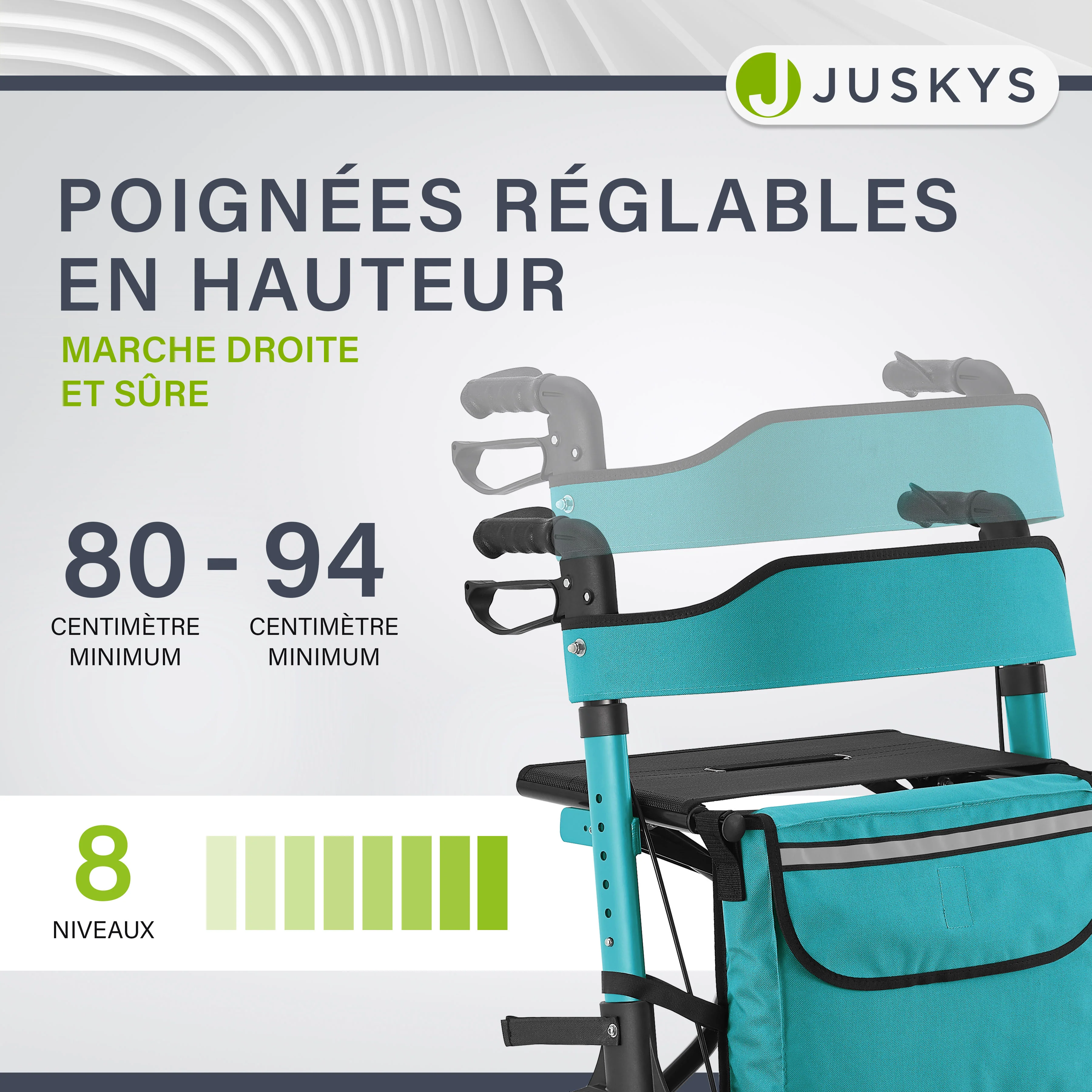 Aluminium Rollator Vital mit Sitz - Image 92