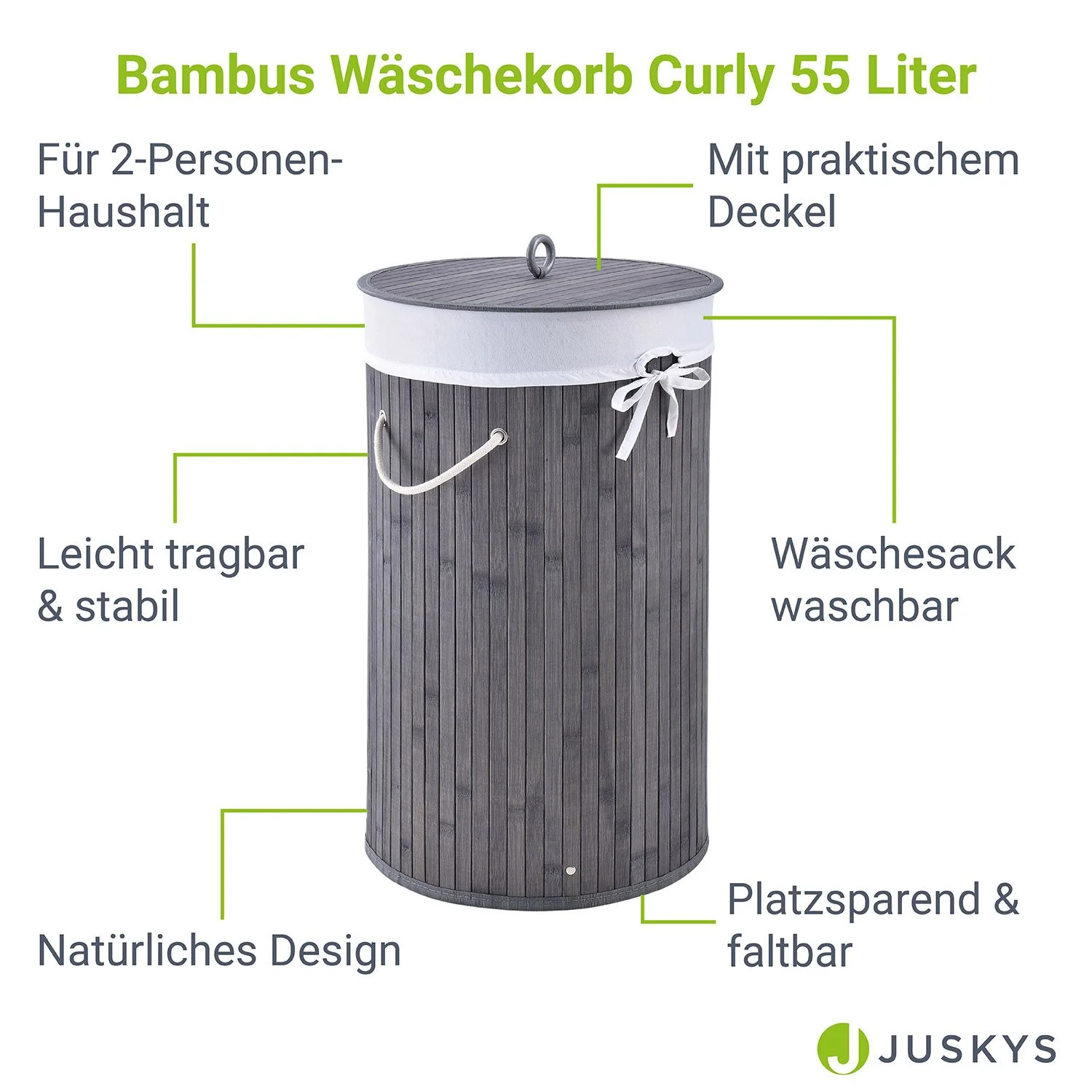 Bambus Wäschekorb Curly-Round - Image 25