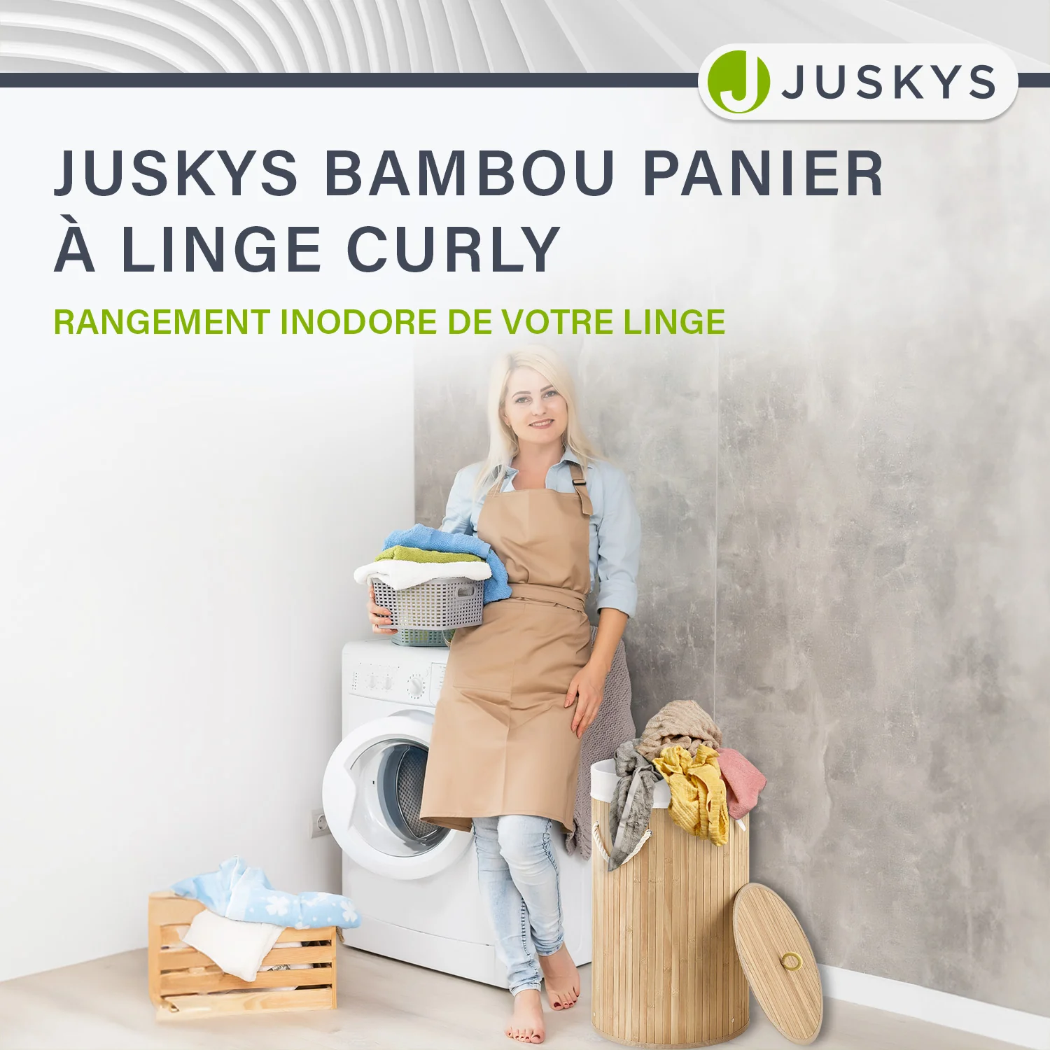 Bambus Wäschekorb Curly-Round - Image 39