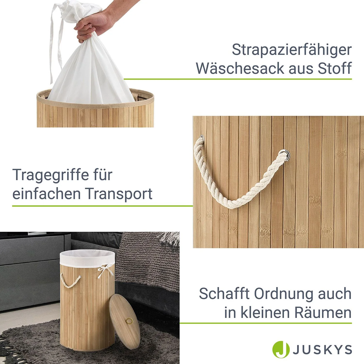 Bambus Wäschekorb Curly-Round - Image 5