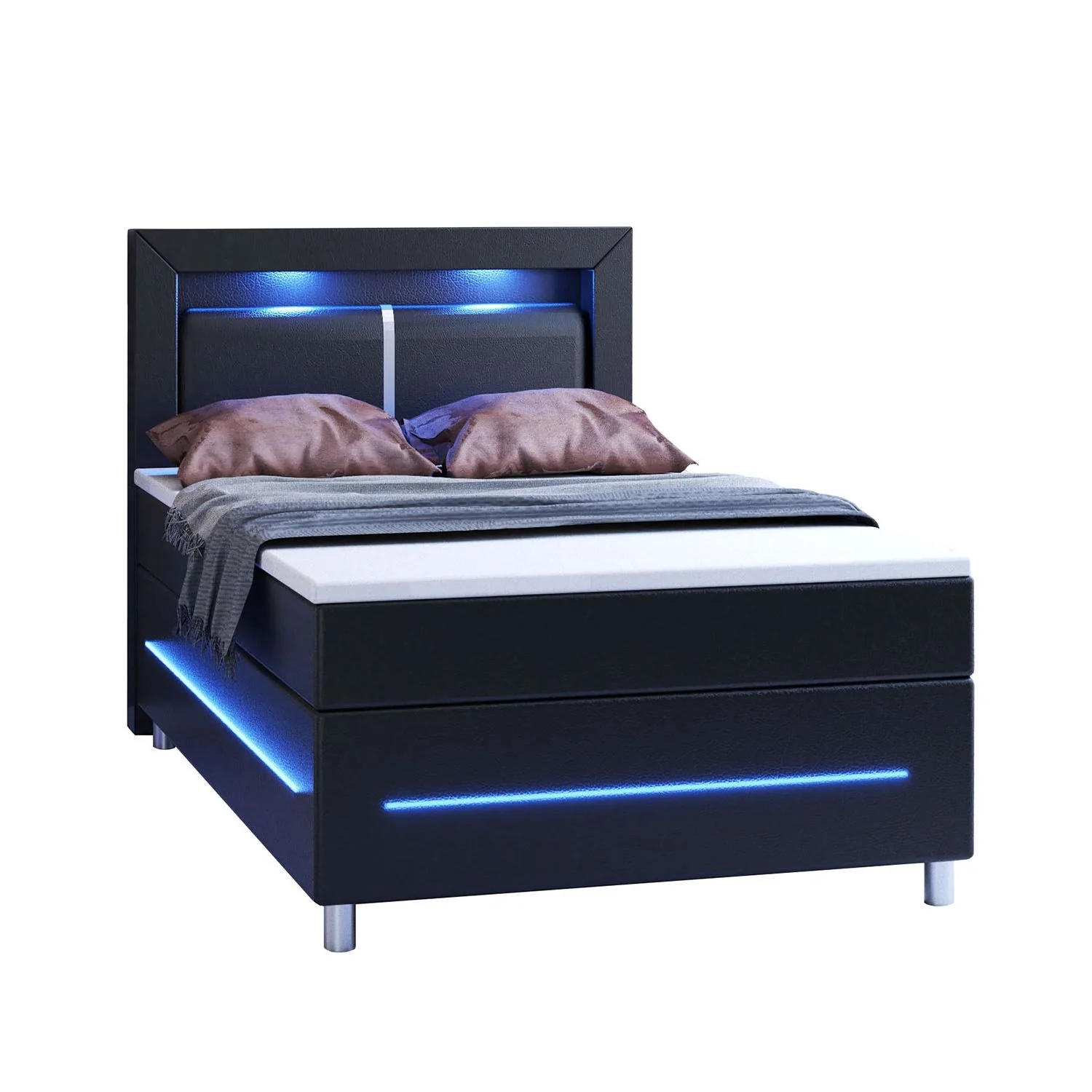 Boxspringbett Norfolk - Kunstleder - Image 31