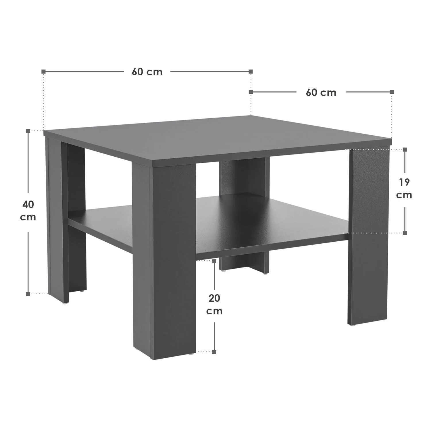 Couchtisch 60 x 60 x 40 cm - Image 20
