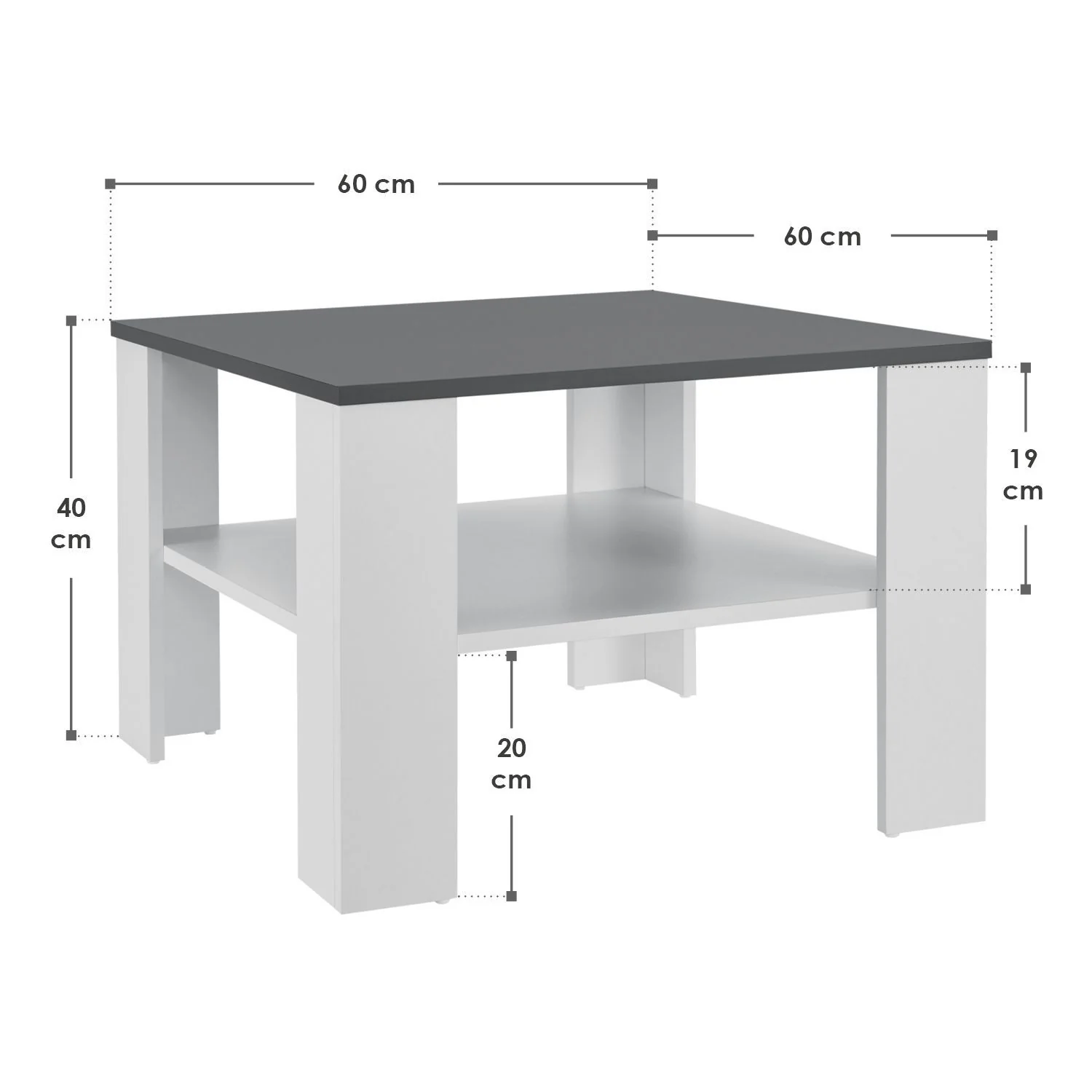 Couchtisch 60 x 60 x 40 cm - Image 30