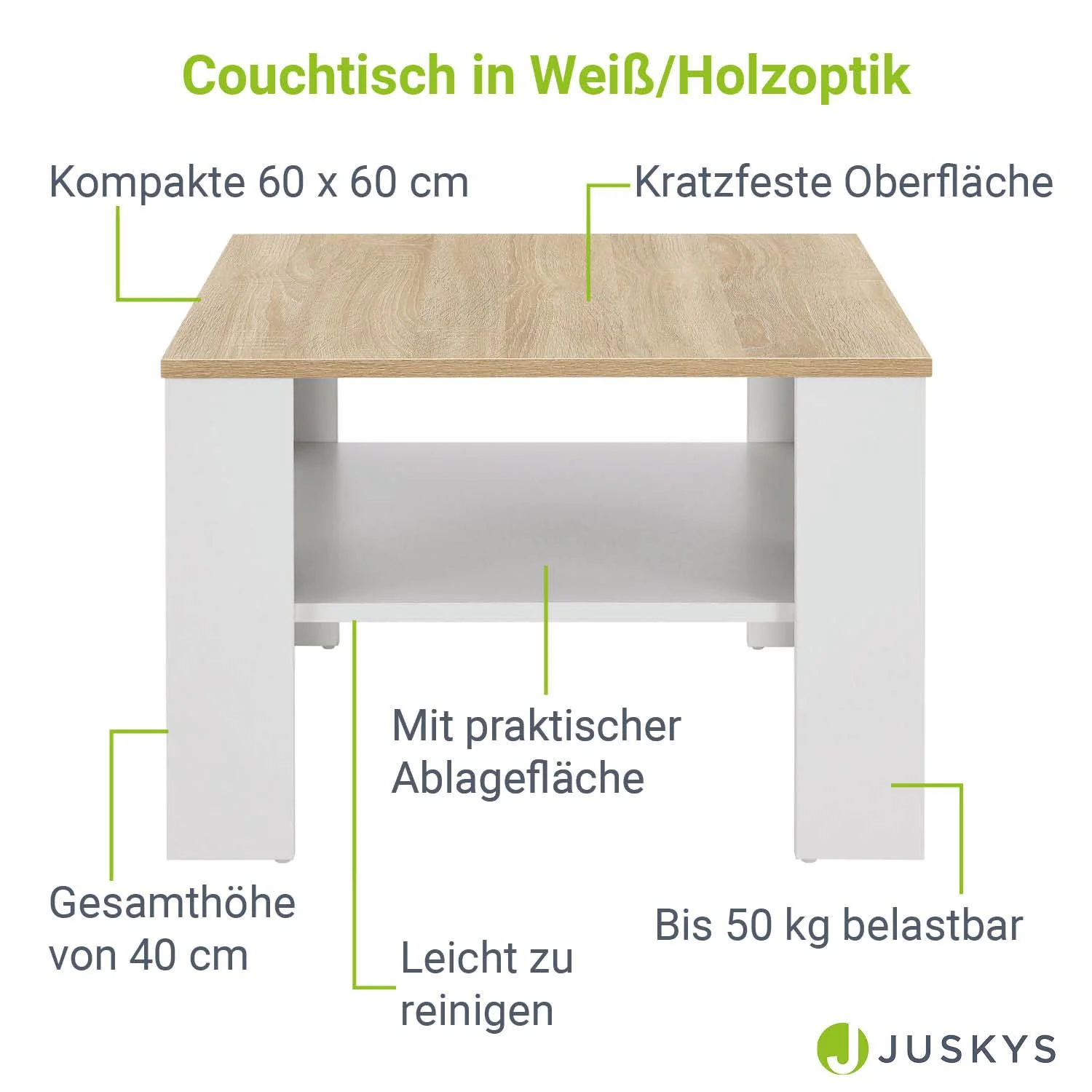 Couchtisch 60 x 60 x 40 cm - Image 33