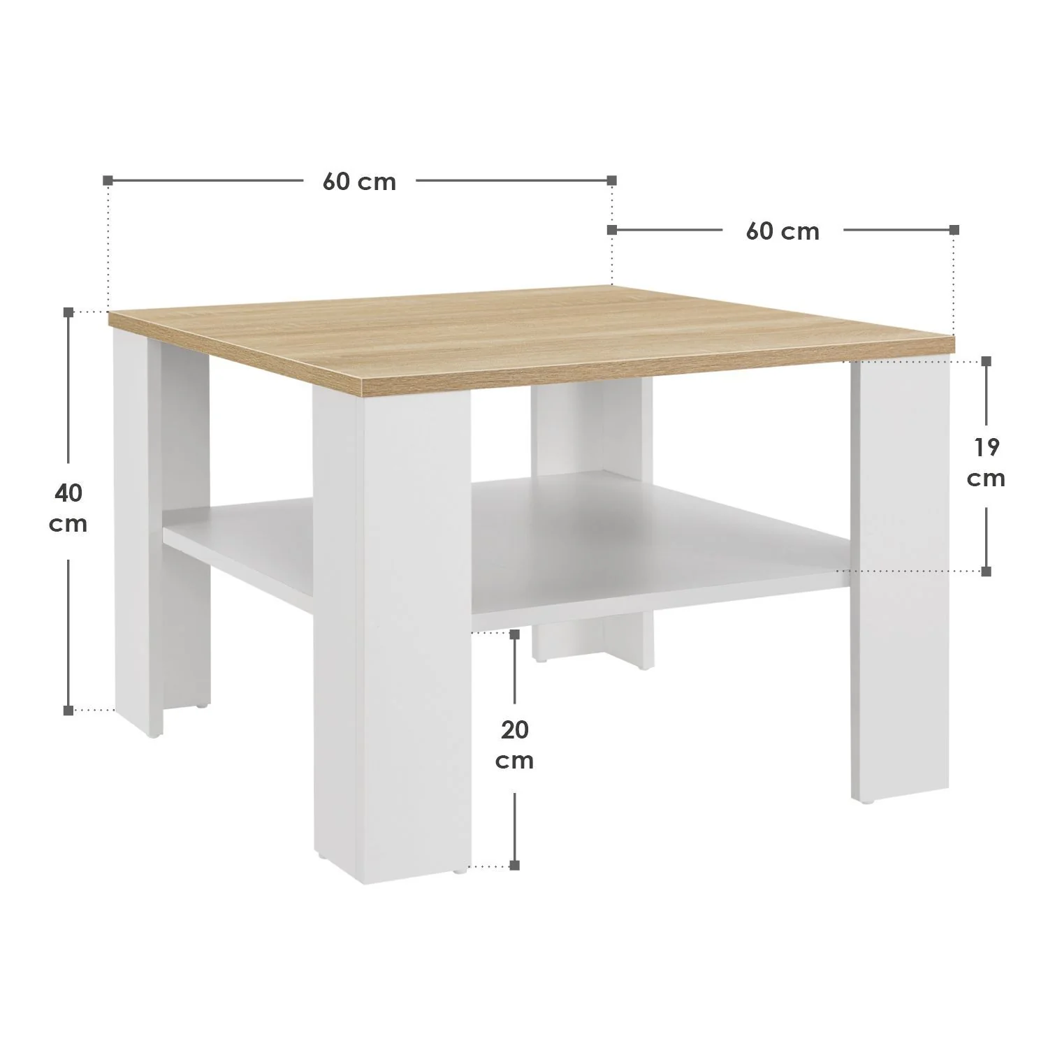 Couchtisch 60 x 60 x 40 cm - Image 40