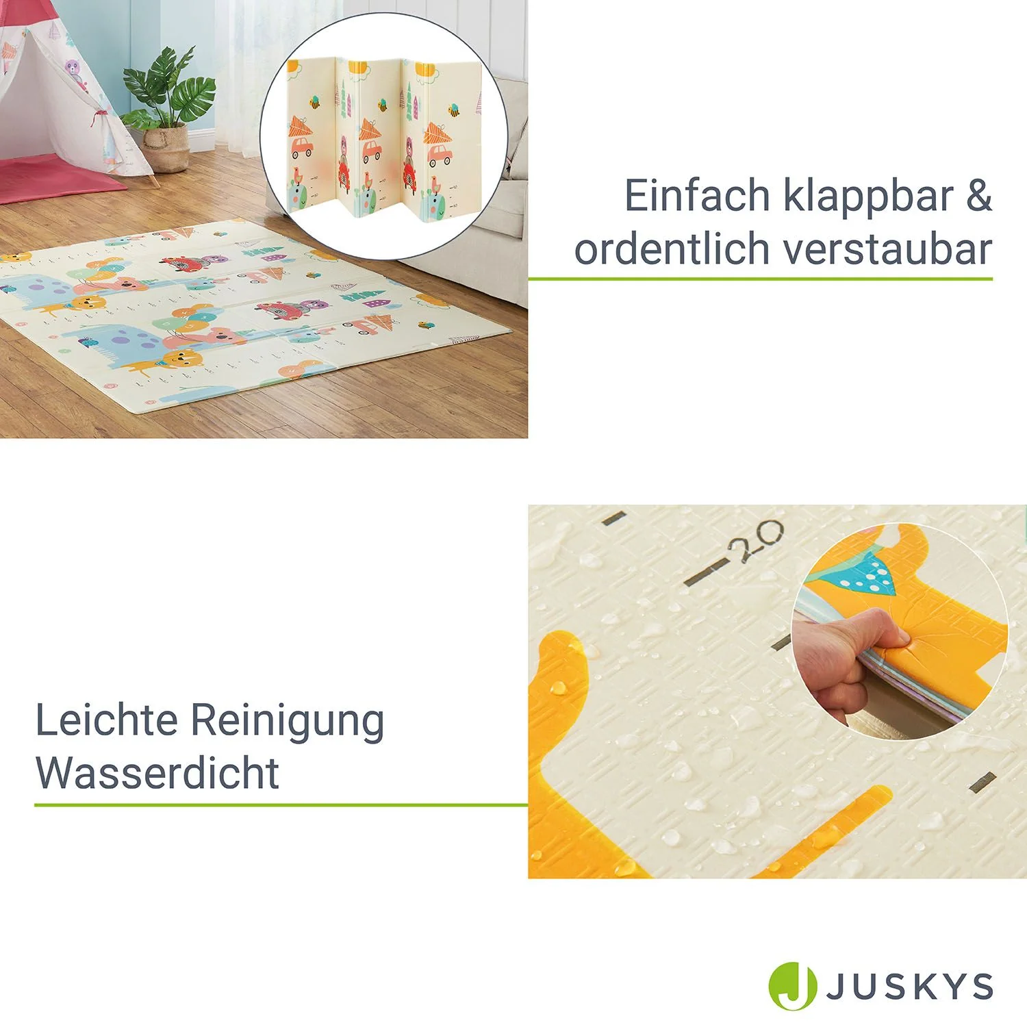 Spielmatte 180 x 200 cm mit diversen Tiermotiven - Image 17