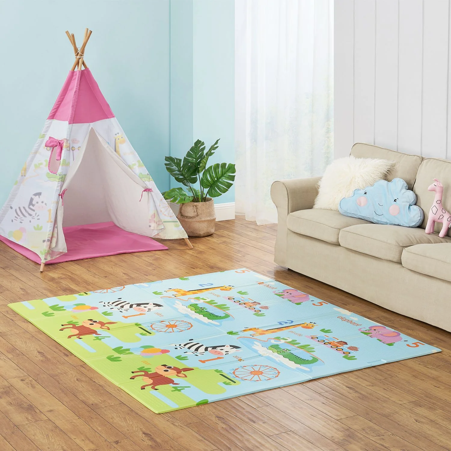 Spielmatte 180 x 200 cm mit diversen Tiermotiven - Image 38
