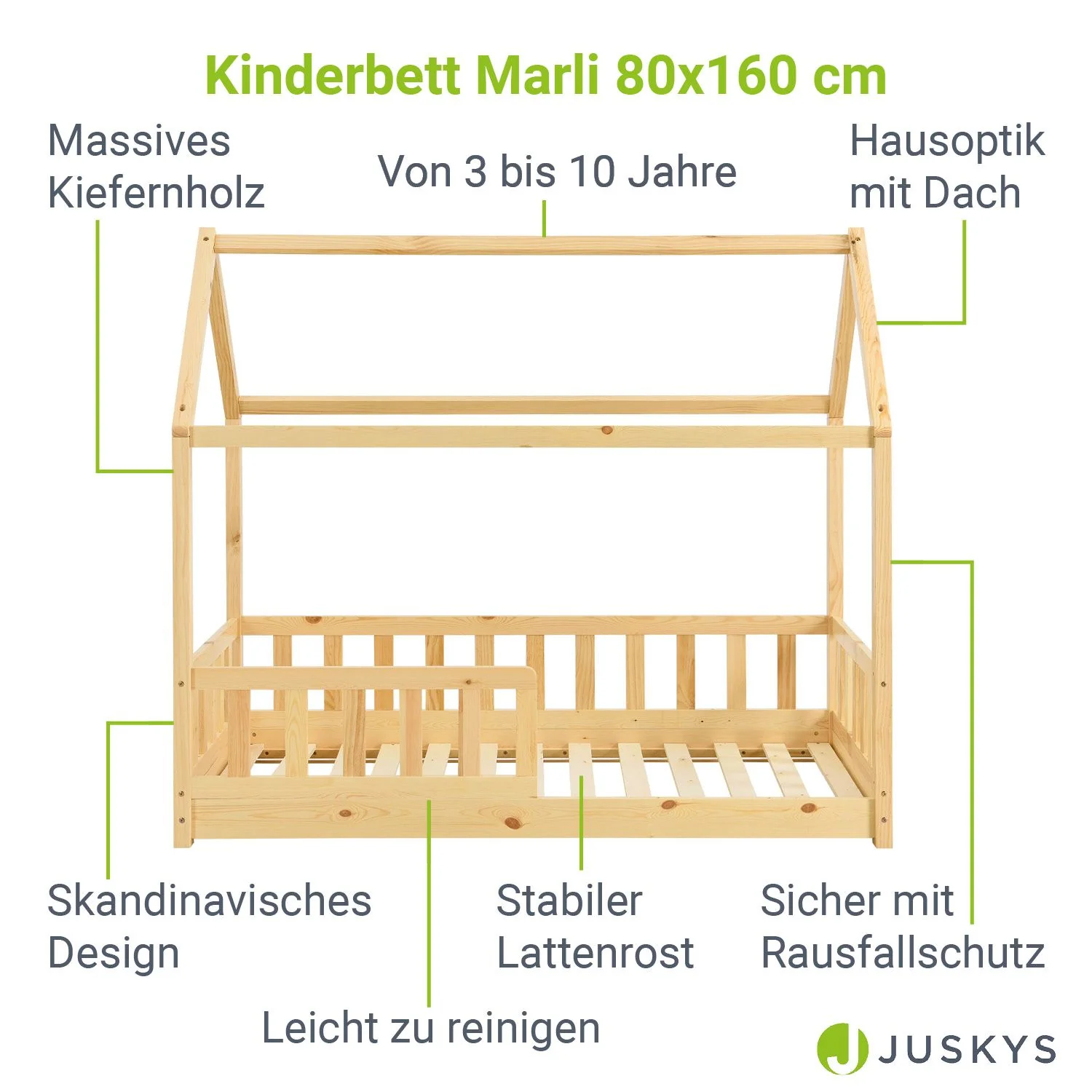 Kinderbett Marli 80 x 160 cm - Image 13
