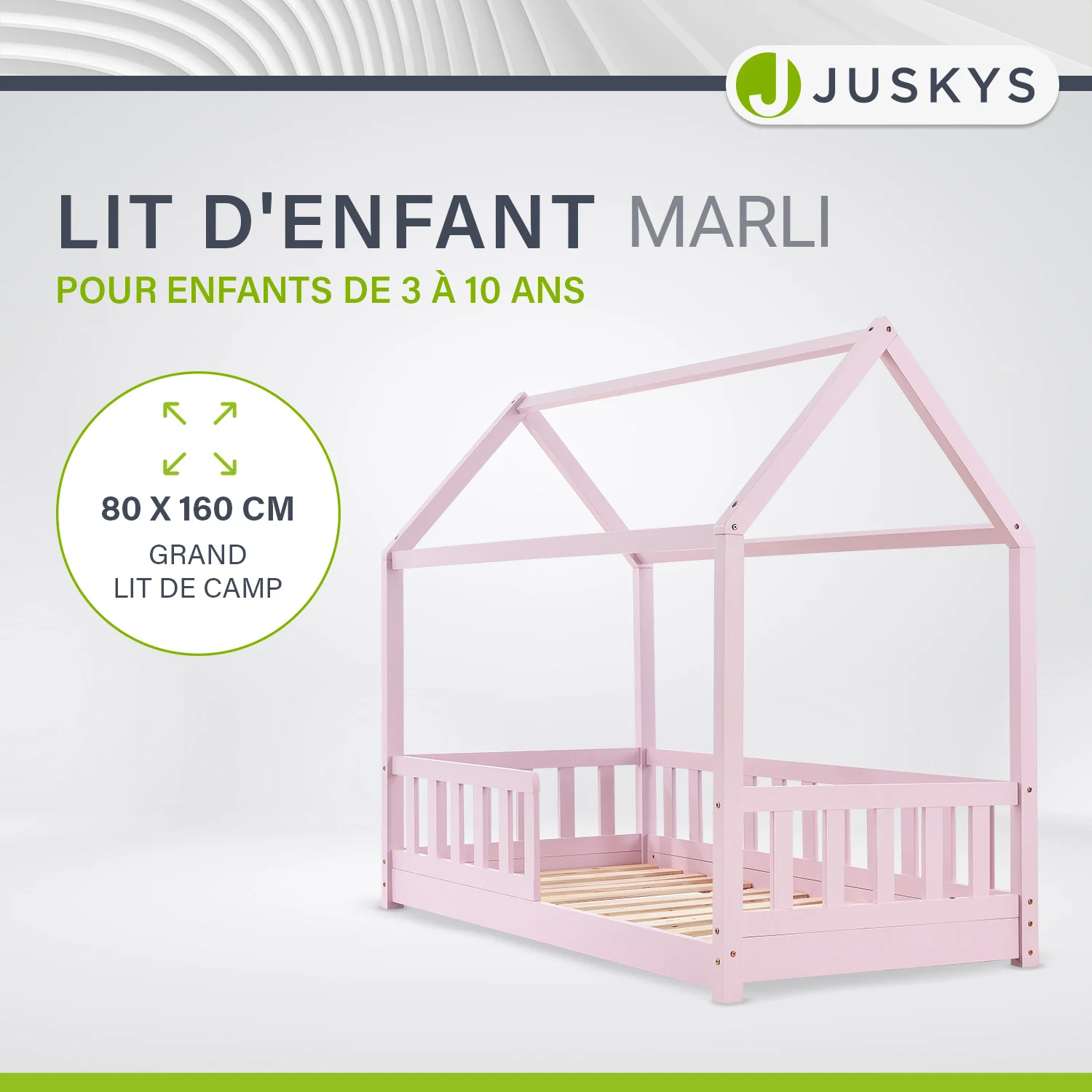 Kinderbett Marli 80 x 160 cm - Image 56