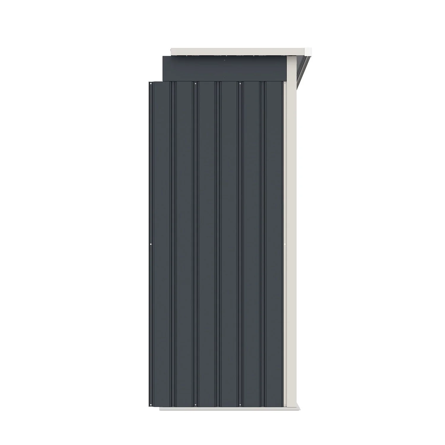 Metall Gerätehaus mit Holzunterstand - Image 41