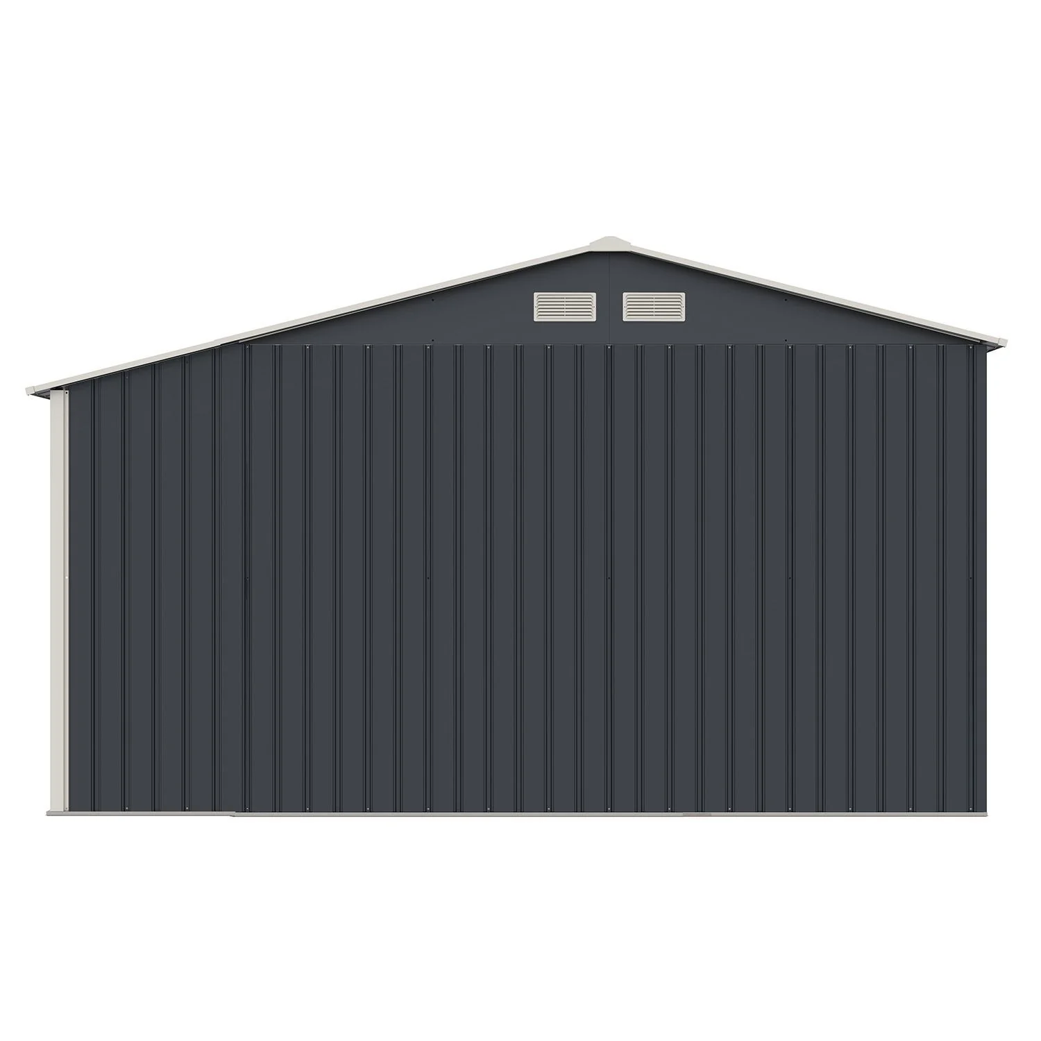 Metall Gerätehaus mit Holzunterstand - Image 9