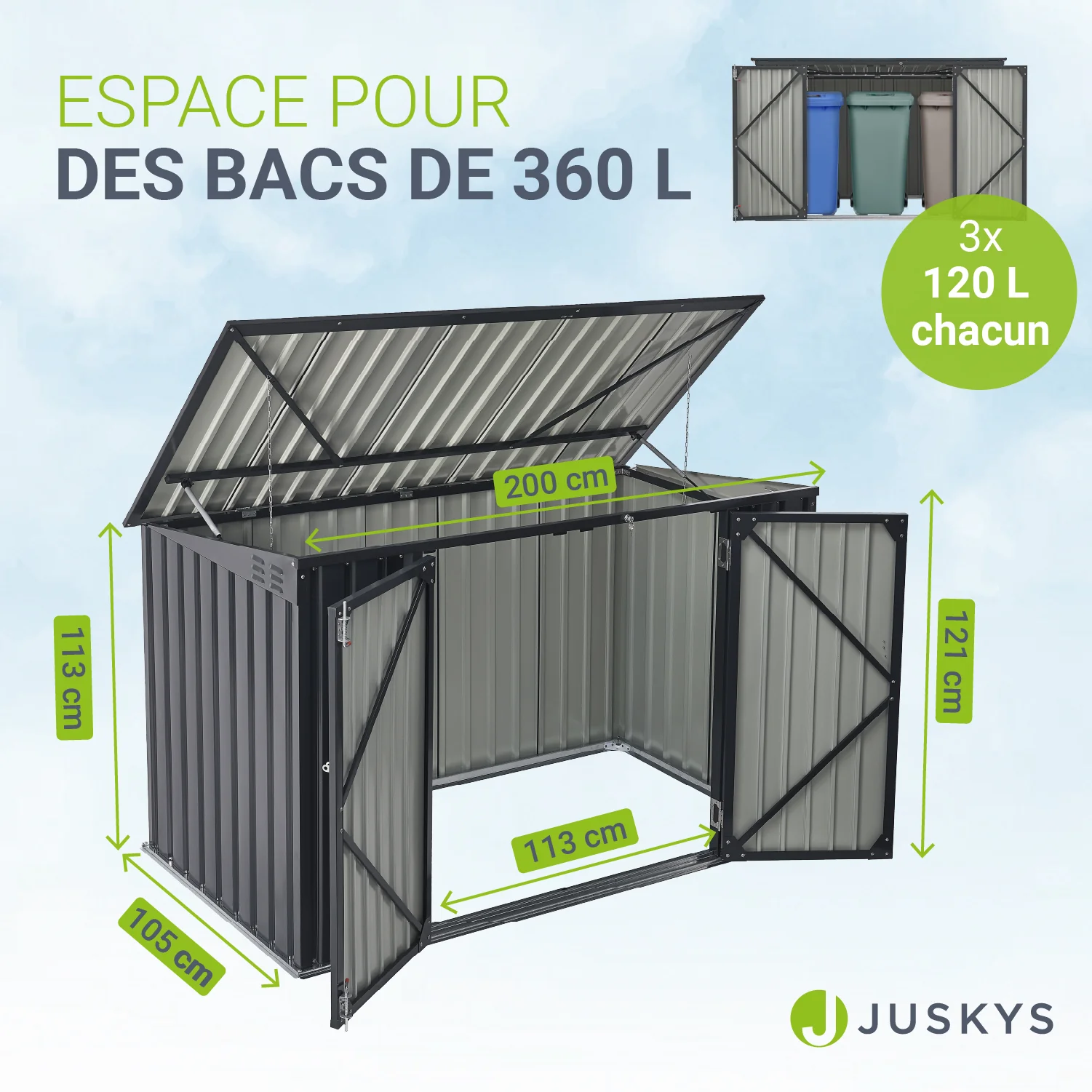 Mülltonnenbox Namur 1,9 m² - Image 17