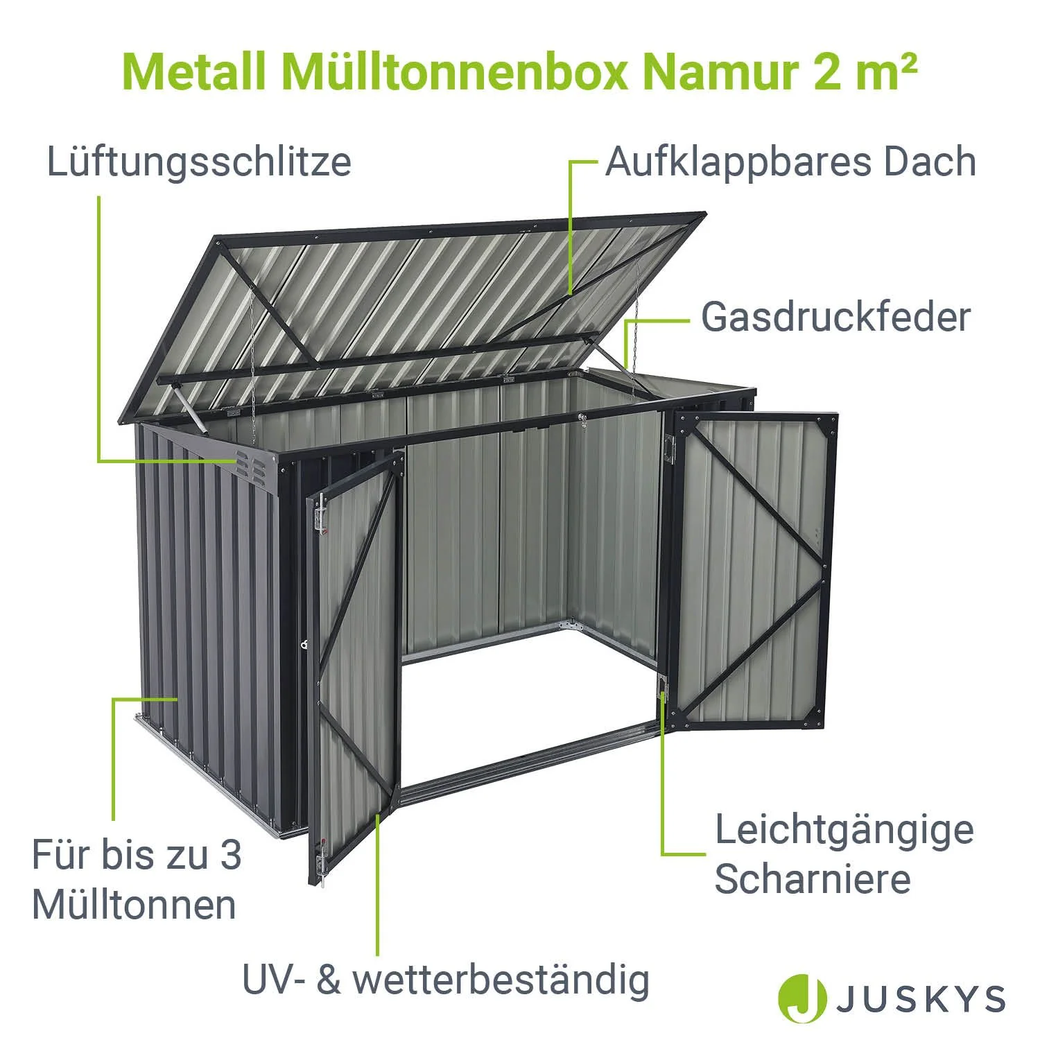 Mülltonnenbox Namur 1,9 m² - Image 3