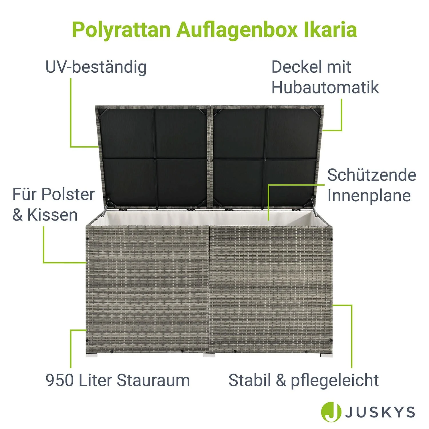 Polyrattan Auflagenbox Ikaria - Image 20