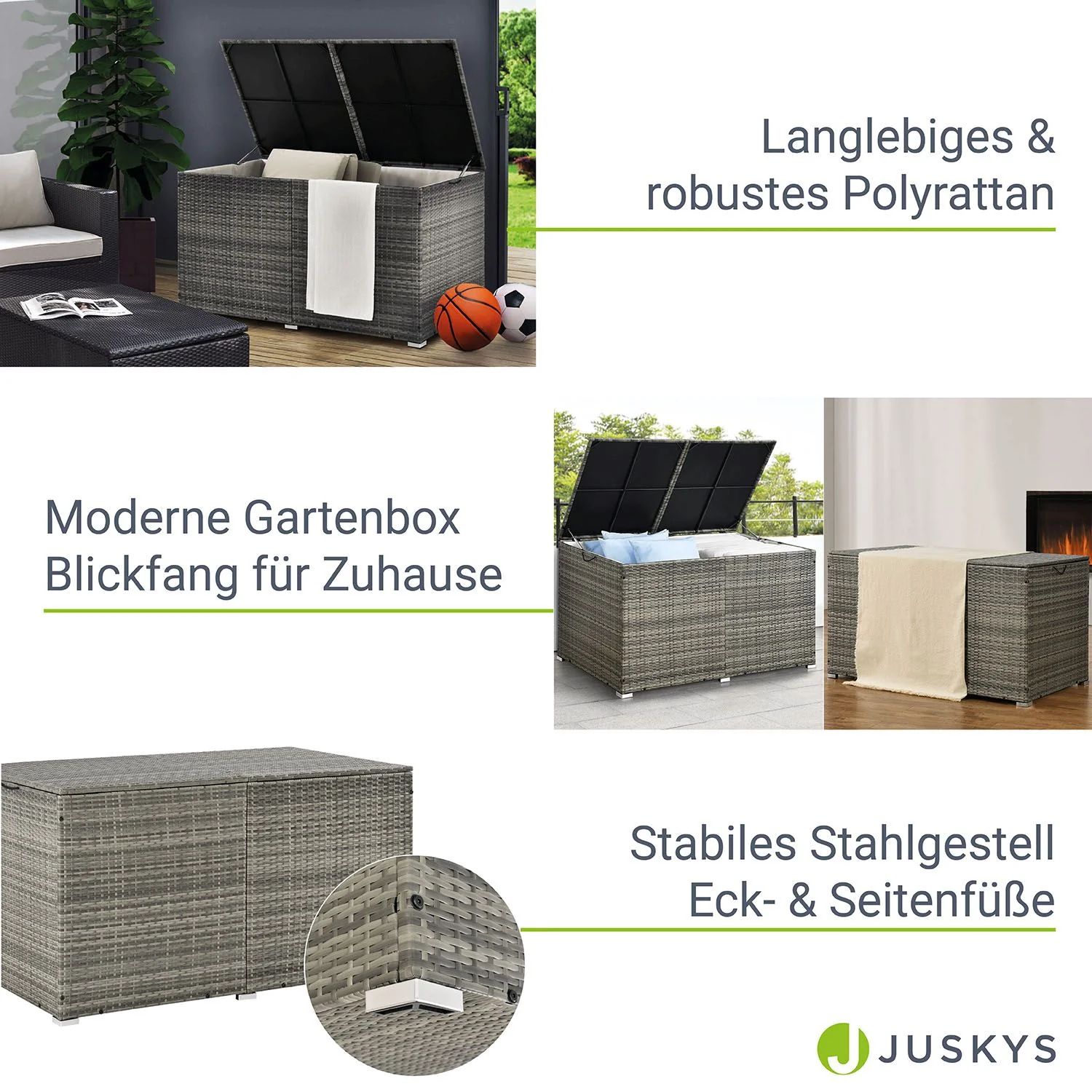Polyrattan Auflagenbox Ikaria - Image 22