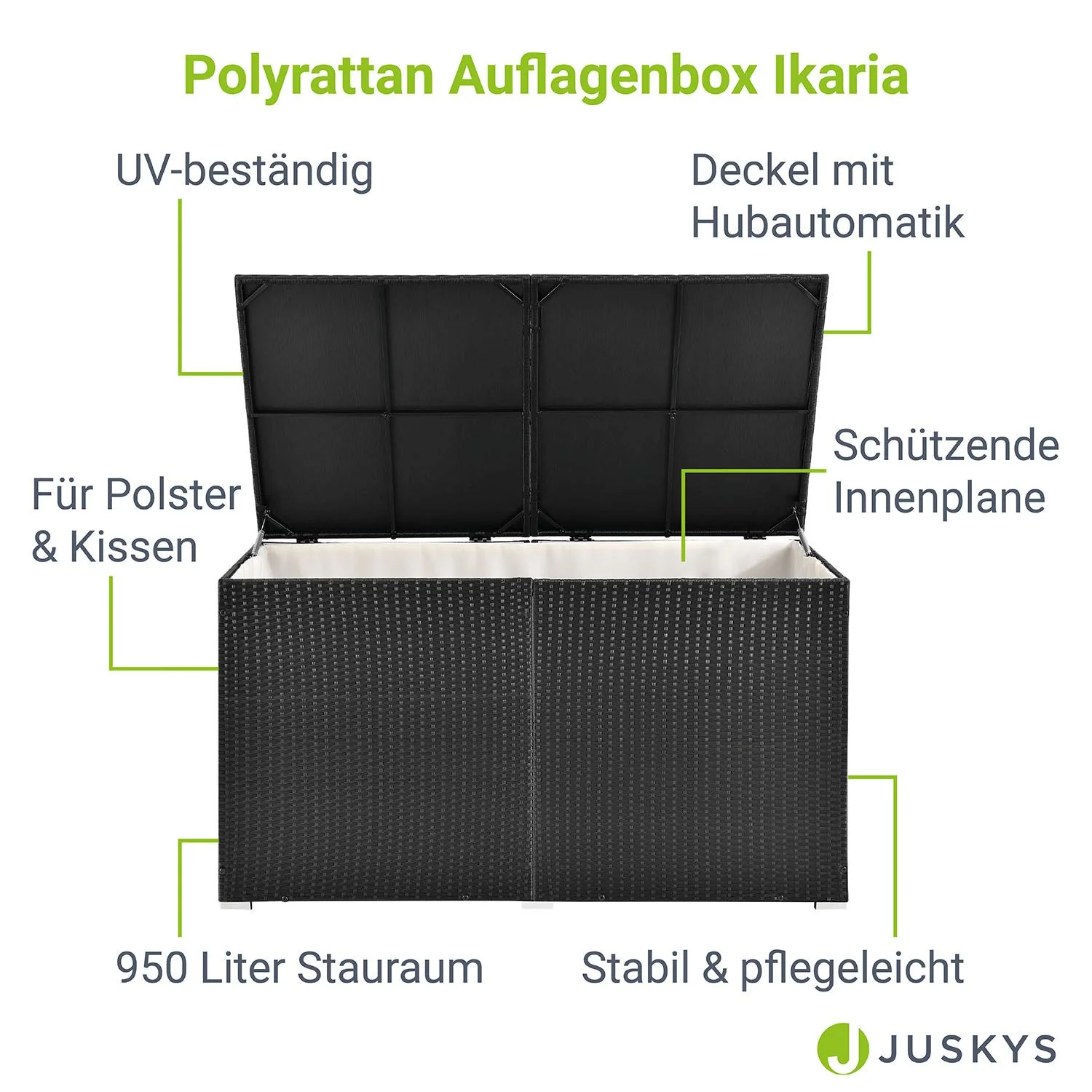 Polyrattan Auflagenbox Ikaria - Image 3