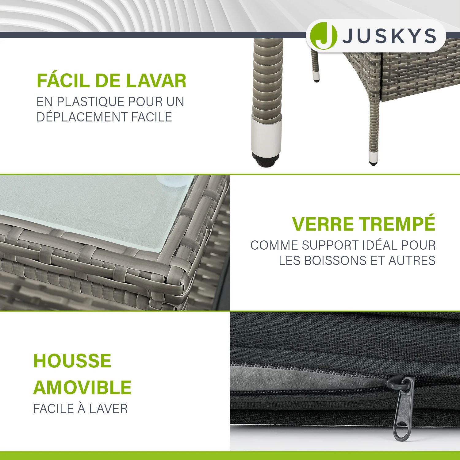 Polyrattan Sitzbank Monaco - Image 36