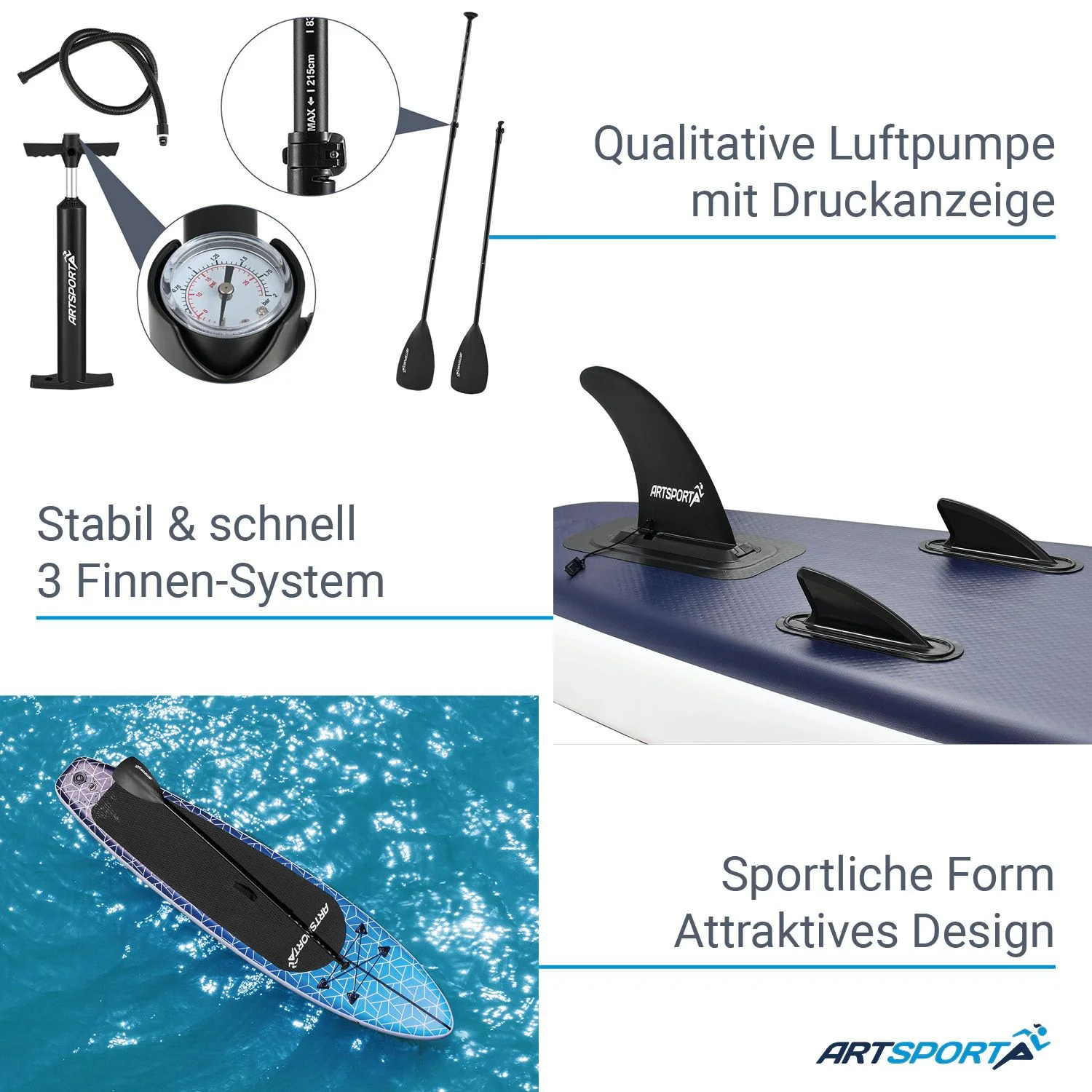 Stand Up Paddling Board - Komplett Set - Image 15
