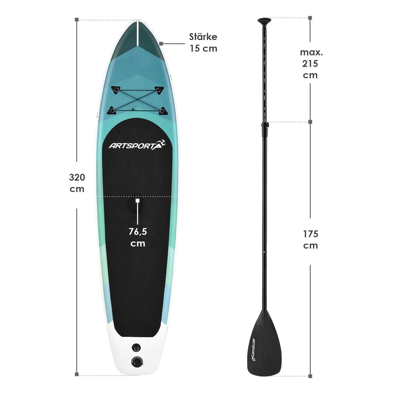 Stand Up Paddling Board - Komplett Set - Image 30