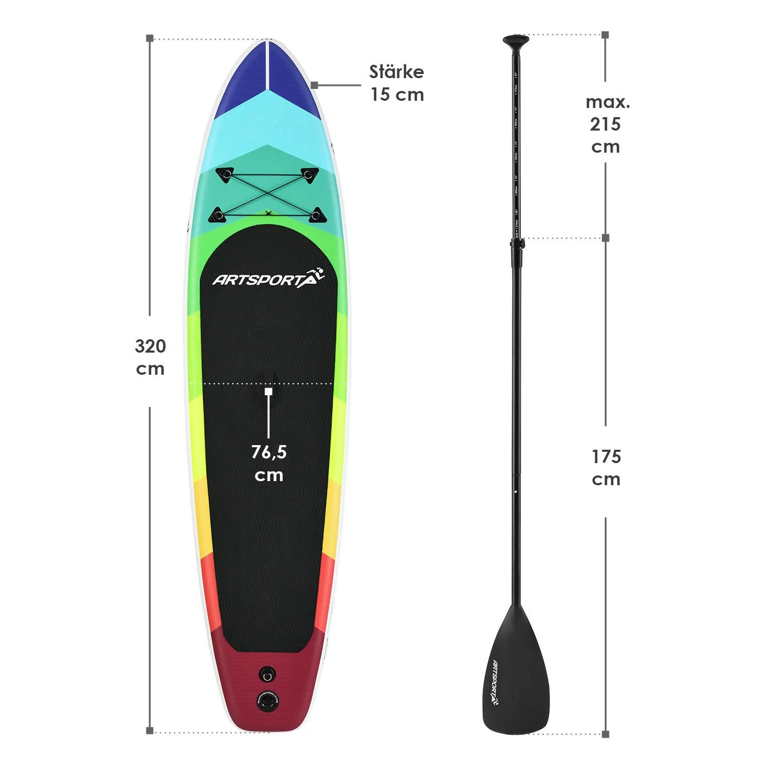 Stand Up Paddling Board - Komplett Set - Image 37